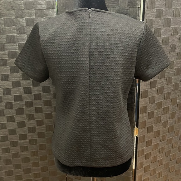 ADRIENNE VITTADINI Beaded Collar Cocktail Blouse - M (Blk) - Picture 3 of 6